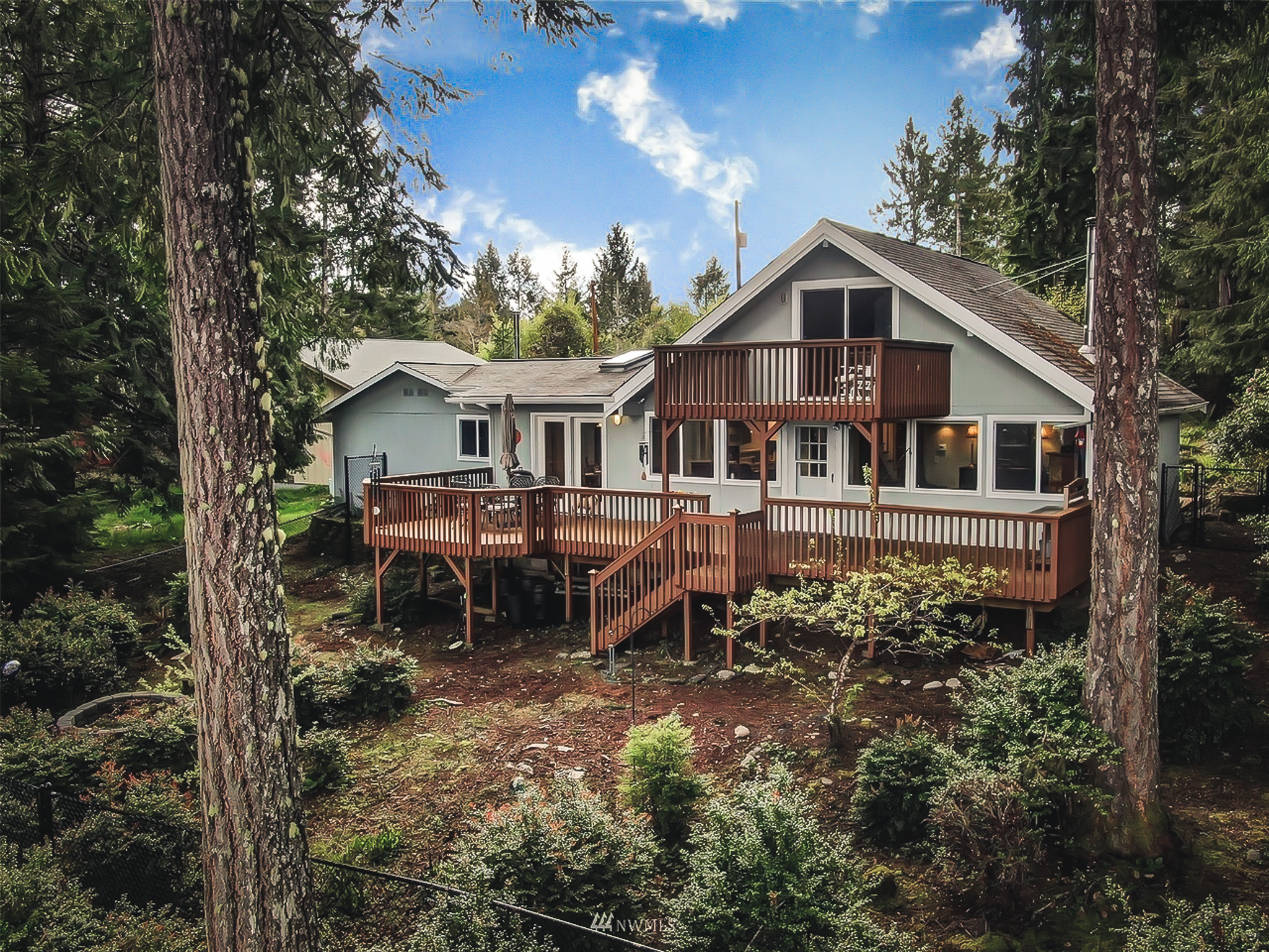 Back deck of the cabin
